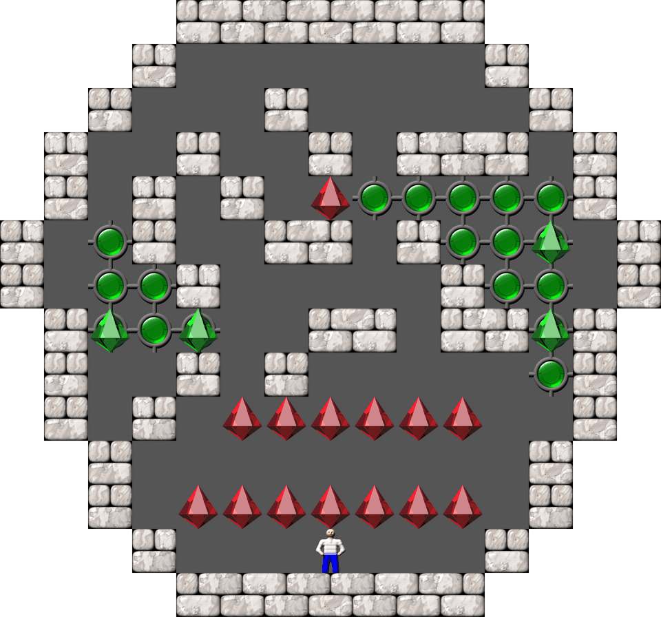 Sokoban ACSmileys 4 level 100